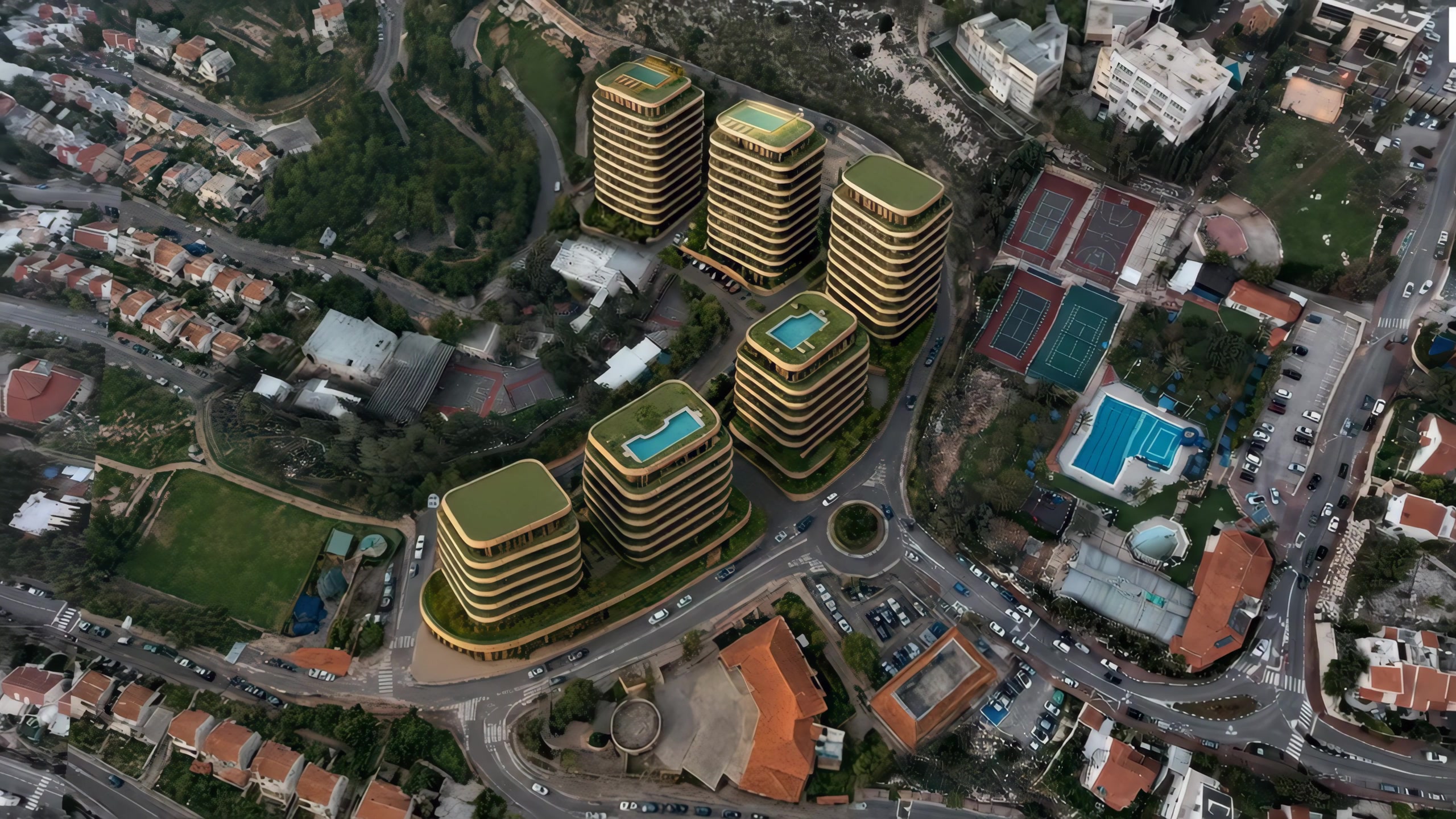 Africa Israel urban renewal aerial visualization